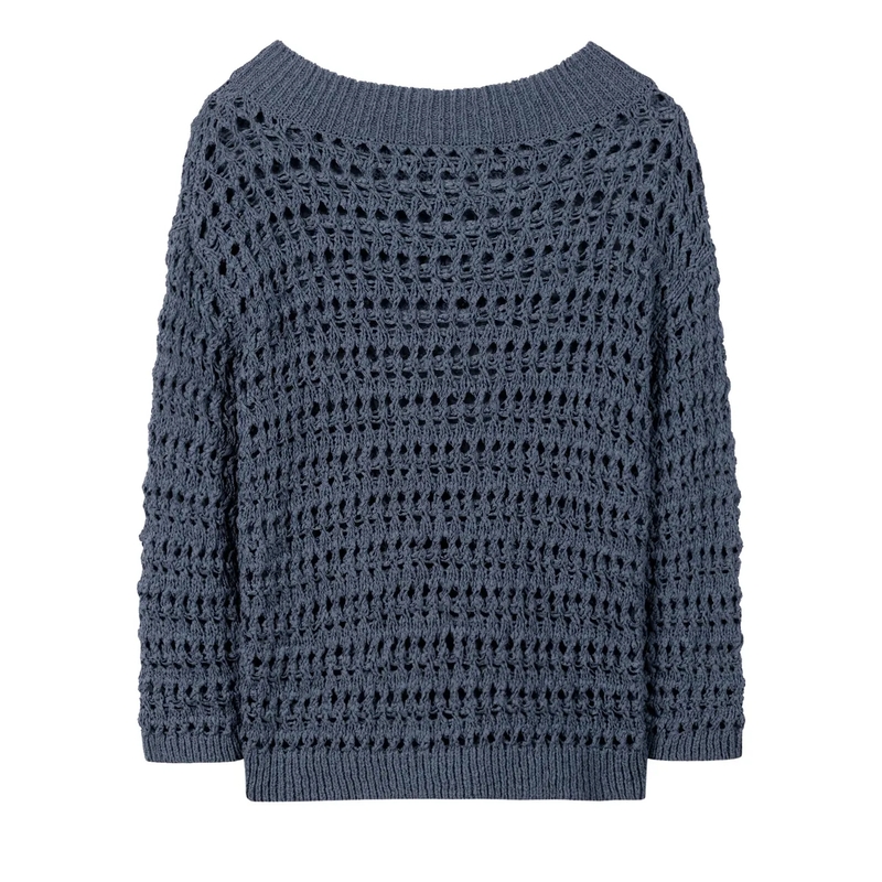Luisa Cerano Trui Pullover LANGARM tinted blue(Image 6)