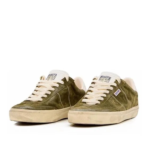 Golden Goose Soul-Star Suede Upper Hf Leather Tongue Leather He Green låg sneaker