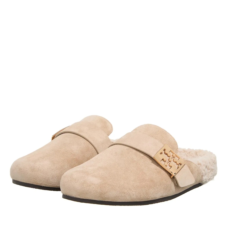 Tory Burch Slides Mellow Shearling Mule Noisette / Taupe