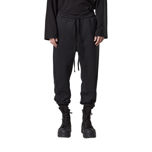 Thom Krom Sweathose mit lockerem Bein black black Pantaloni