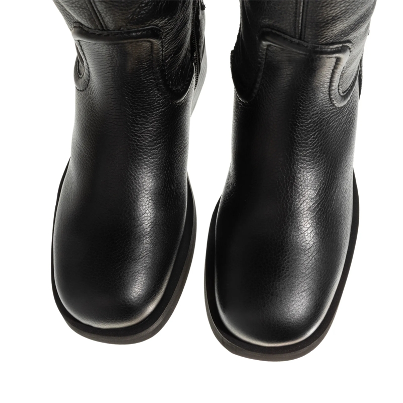 Nubikk Biker Boots Eve Leva Fur Black Grain(Image 6)