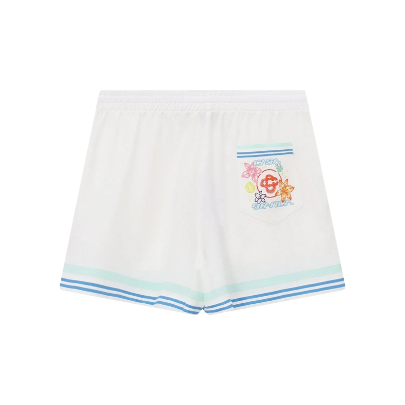 Casablanca Bermuda Shorts Shorts aus Seide weiß(Image 3)