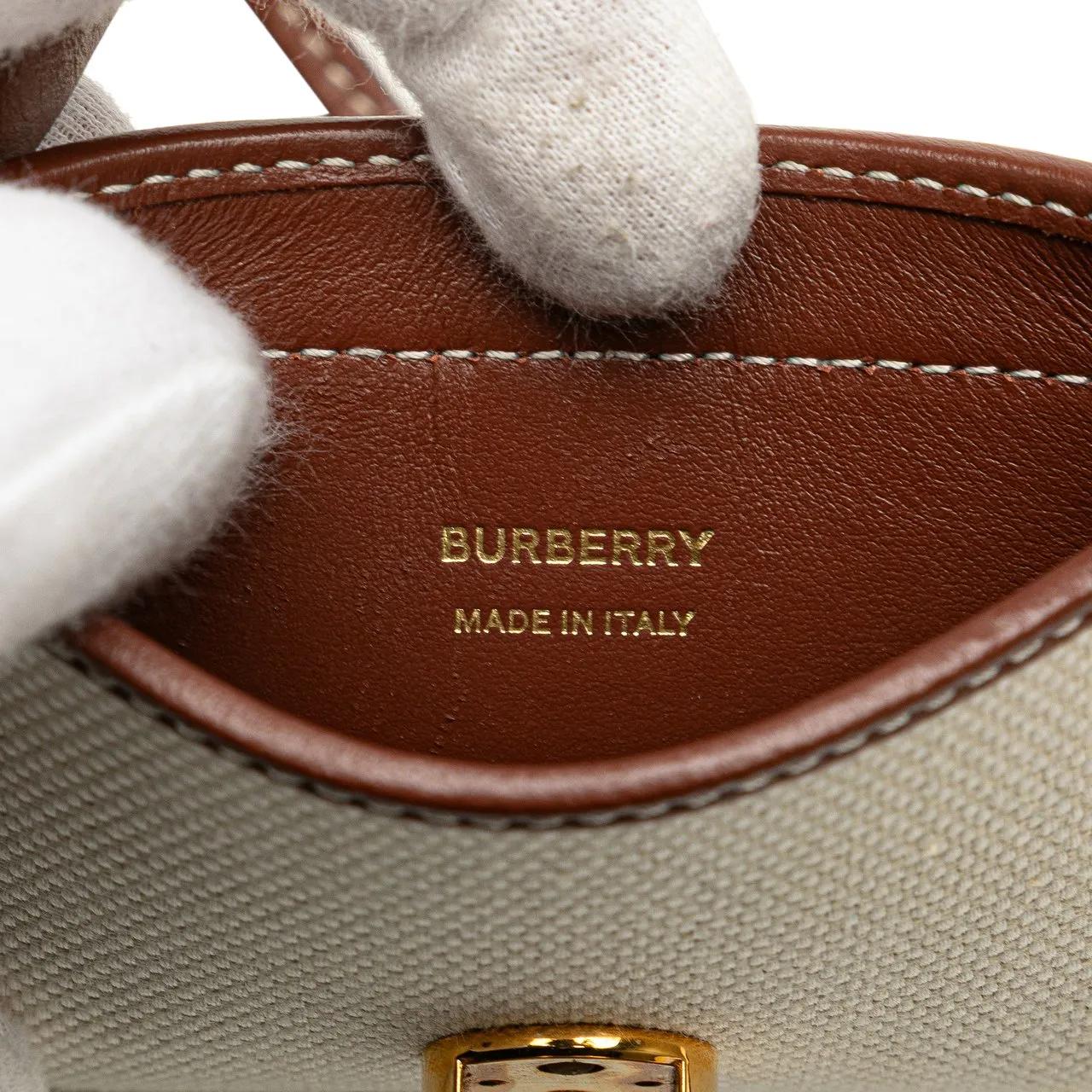 Thumbnail - Burberry Hobo Bags - Canvas Anne Phone Case With Strap - Gr. unisize - in Weiß - für Damen