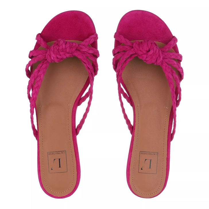 Hot pink flat sandals cheap