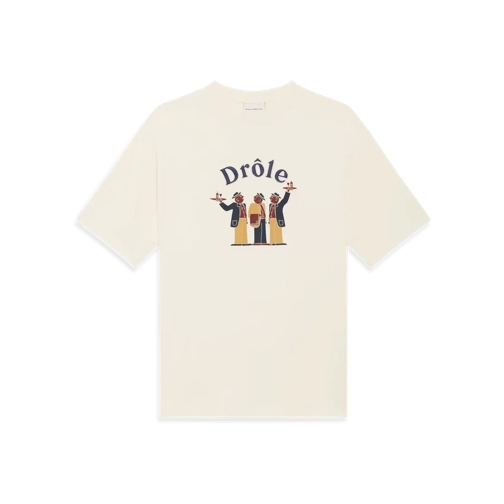 Drôle De Monsieur Shirts T-Shirt mit Crillon-Print cream cream