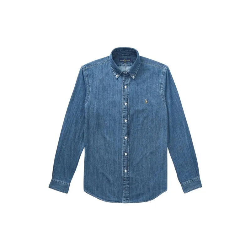 Polo Ralph Lauren Hemd Embroidered Pony Denim Shirt Blue