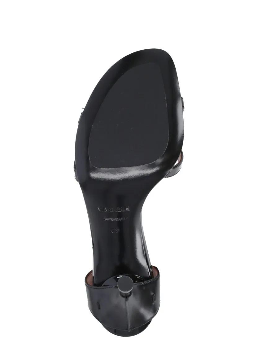 Thumbnail - Premiata Sandalen - Black Polished Leather Sandals - Gr. 38 (EU) - in Schwarz - für Damen