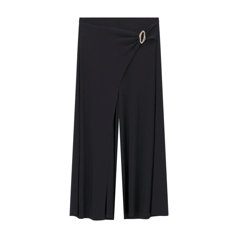 Joseph Ribkoff  Weite Hose mit Zierspange schwarz