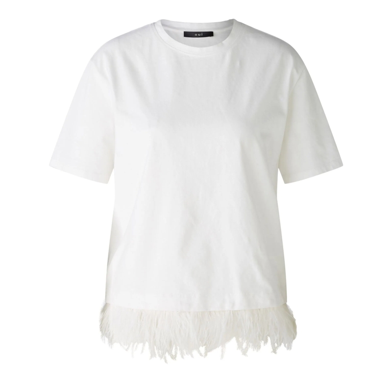Oui T-Shirt T-Shirt offwhite