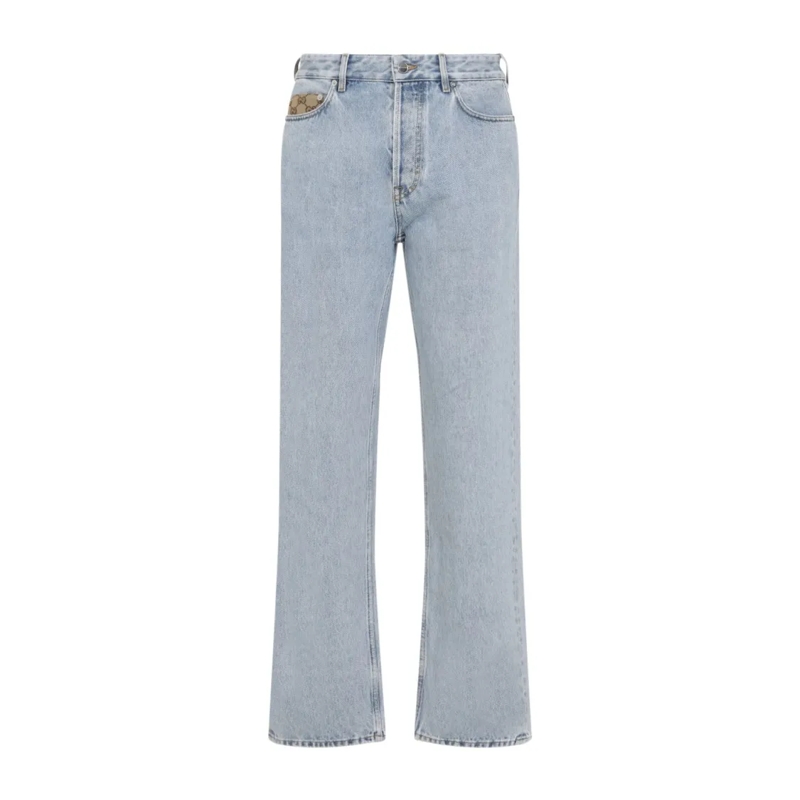 Gucci Jeans Light Blue Denim Trousers Blue