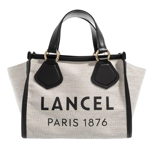 Lancel Summer Tote Natural/Blk Crossbody Bag