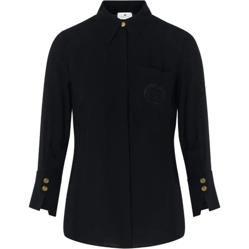 Elisabetta Franchi Blusen Shirts Black schwarz