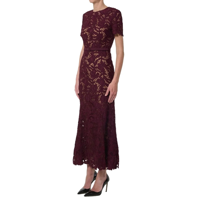 Self Portrait Maxikleid Dresses Bordeaux braun(Image 3)