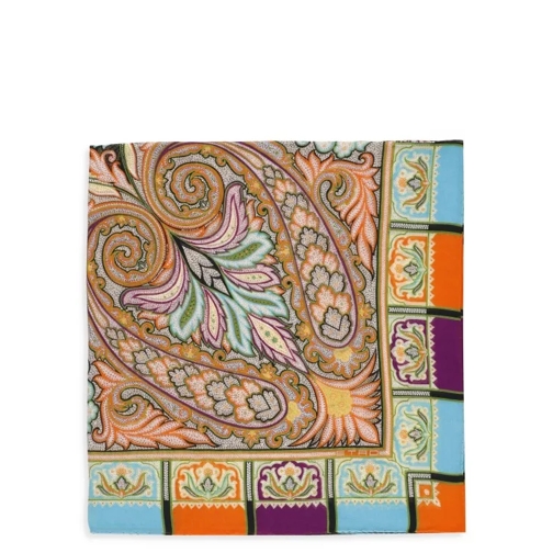 Etro Shawl With Paisley Print Multicolor 