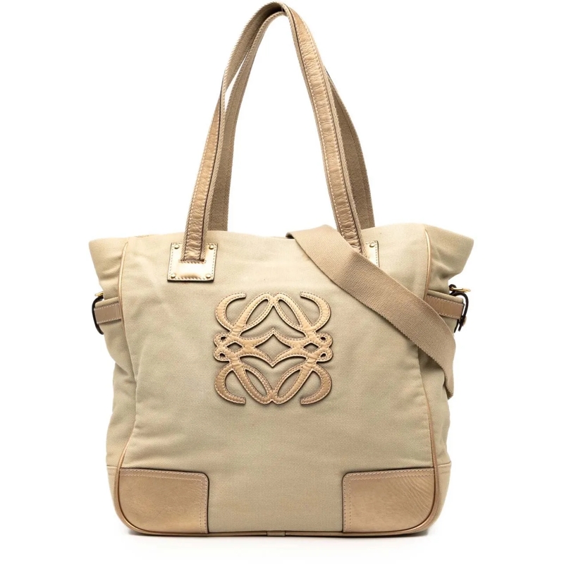 Loewe Sac à bandoulière Canvas Anagram Satchel braun