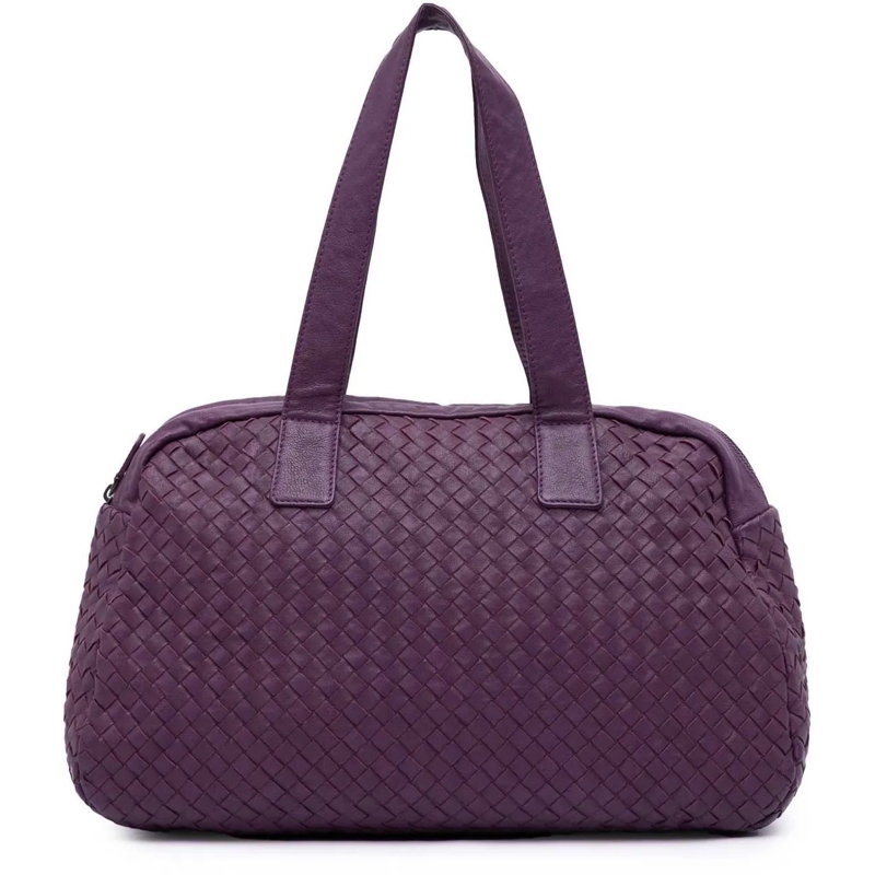 Bottega Veneta Schultertasche Nappa Intrecciato Shoulder Bag lila