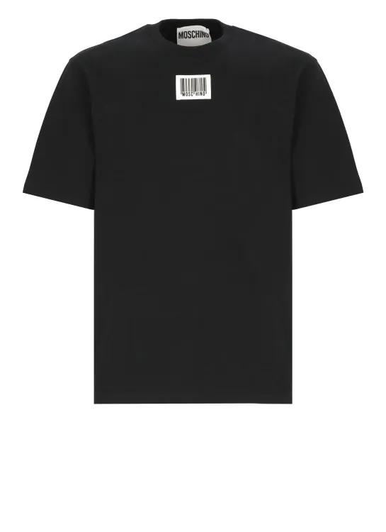 Moschino - Cotton Logoed T-Shirt - Größe M - schwarz