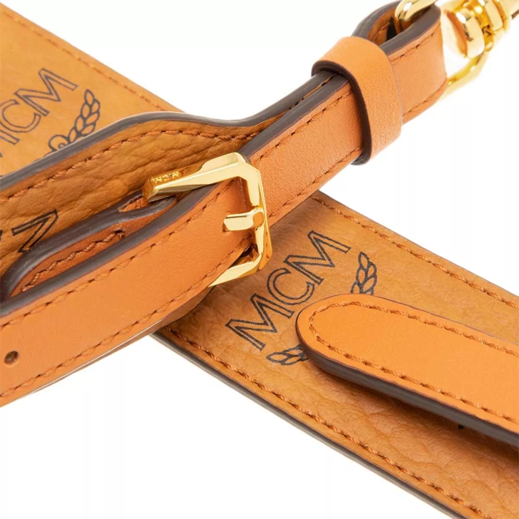 Mcm leather online strap