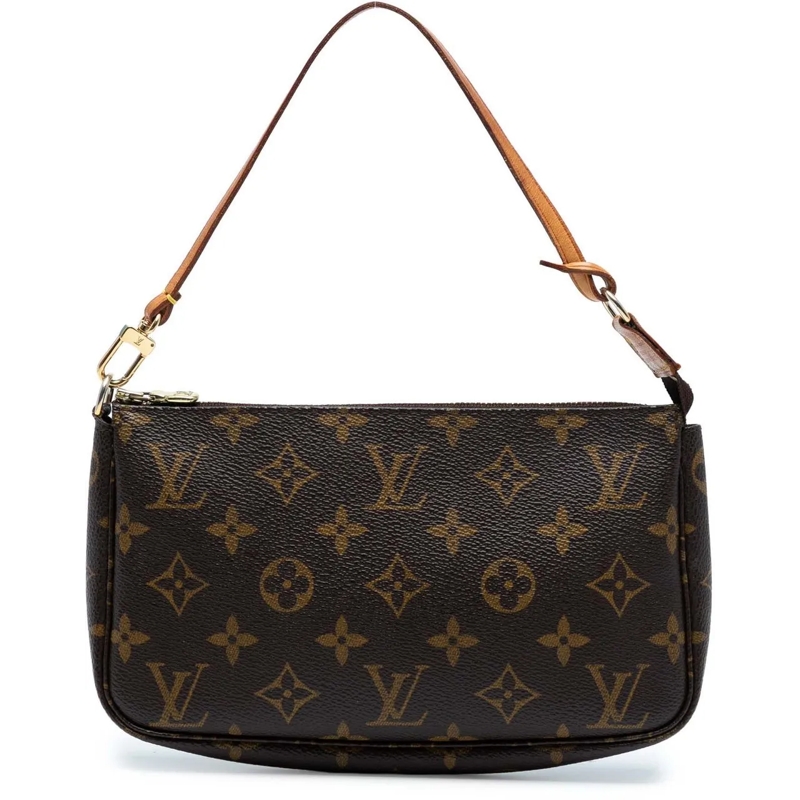 Louis Vuitton Schultertasche Monogram Pochette Accessoires braun