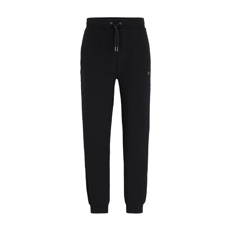 Hugo Casual broeken Jogginghose mit Stack-Logo schwarz