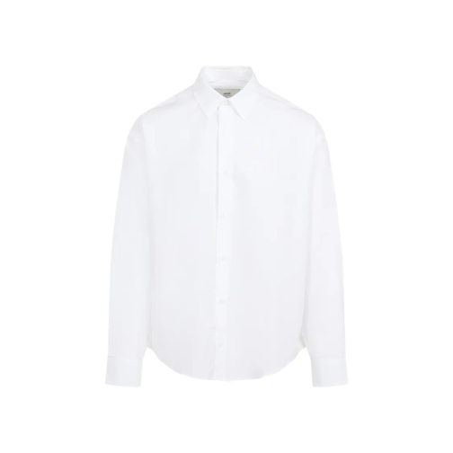 AMI Paris Hemden Boxy Fit White Cotton Shirt White