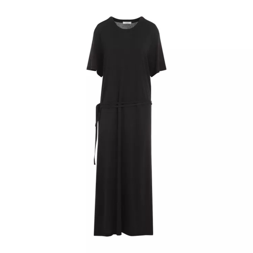 Lemaire Belted Rib T-Shirt Midi Dress Grey 