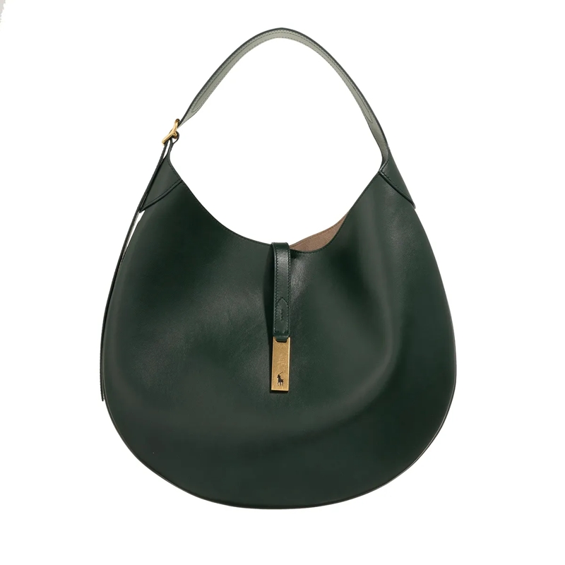 Polo Ralph Lauren Hobo Bag P Id Shldr-Shoulder Bag-Medium BOTTLE GREEN