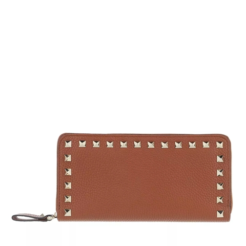 Valentino Garavani Rockstud Wallet Leather Selleria Continental Wallet-plånbok