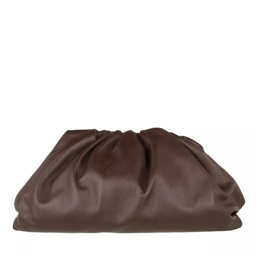 Bottega Veneta Pouch Bag Leather Brown/Gold Clutch