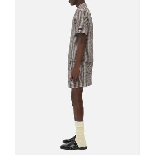 Bottega Veneta Short décontracté Checked Shorts Burgundy (Image 2)