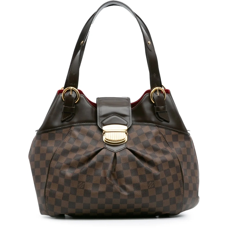 Louis Vuitton Schultertasche Damier Ebene Sistina GM braun