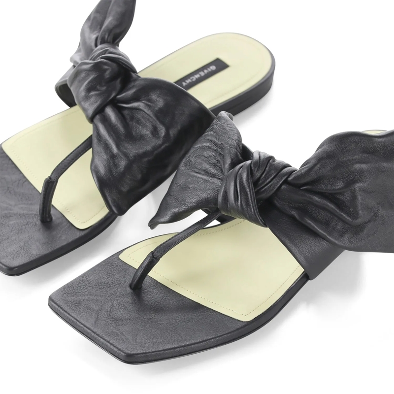 Givenchy Schnürschuhe Sandalen aus Nappaleder schwarz(Image 4)