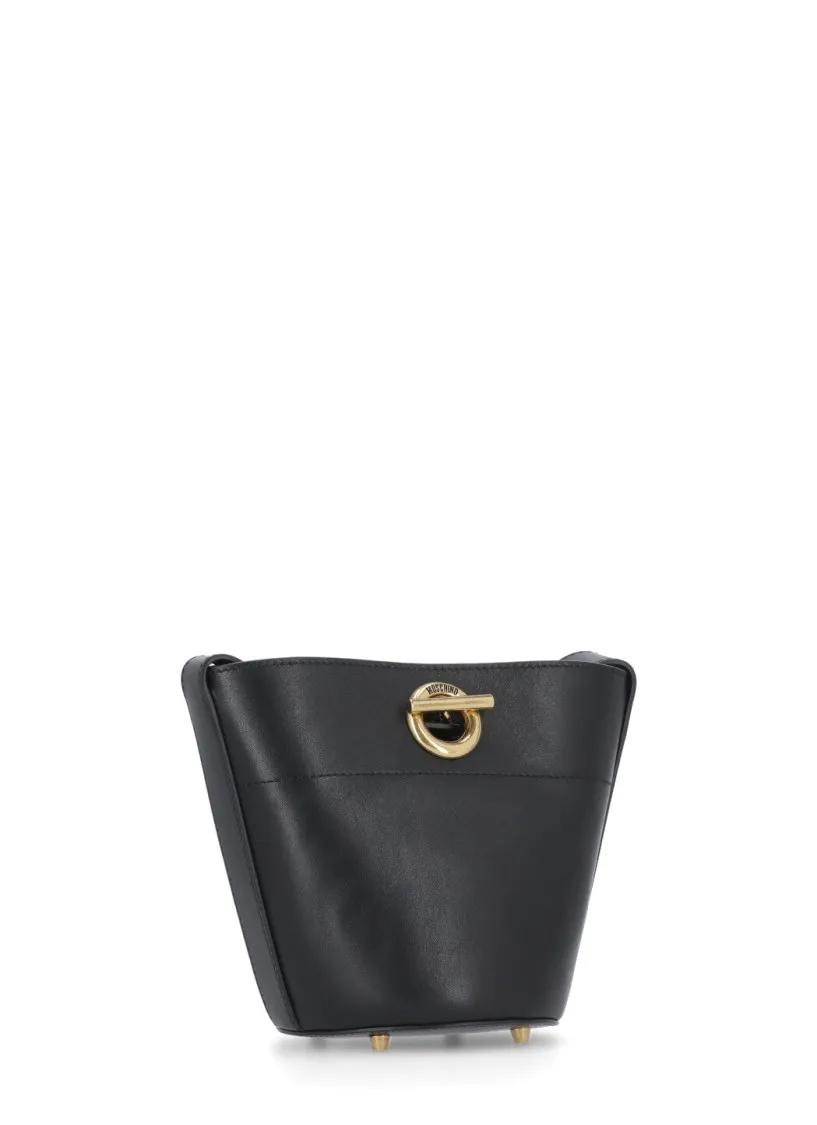 Moschino Crossbody bags Metal Toggle Shoulder Bag in zwart