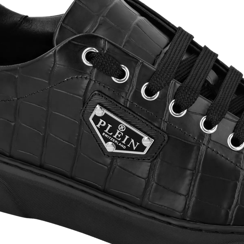 Philipp Plein Low-Top-Sneaker Sneaker Iconic Plein Crocco Print schwarz(Image 2)