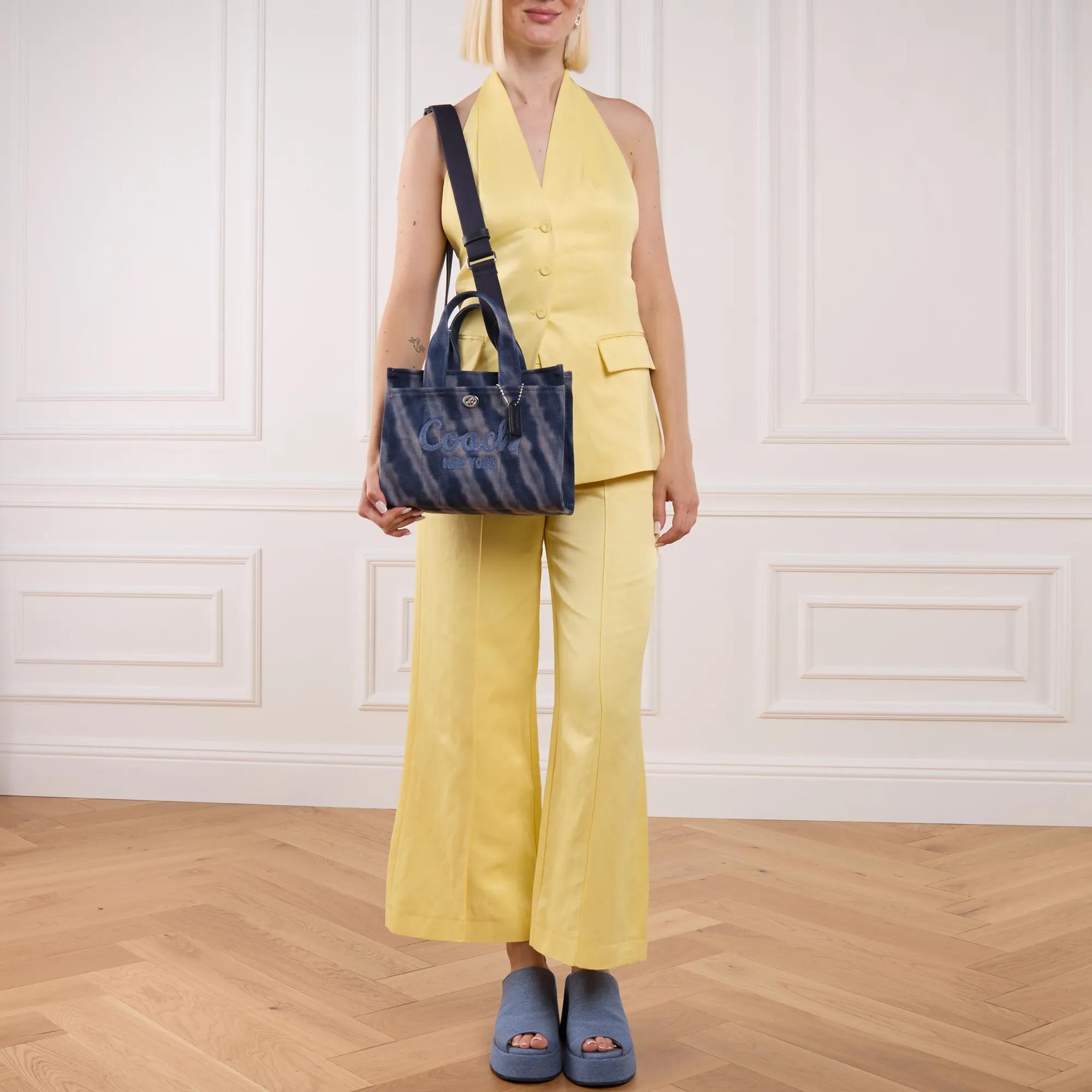 Coach Tie-Dye Cargo Tote 26 Midnight Navy Tote