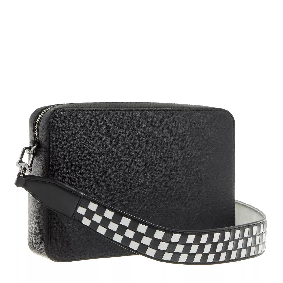 Michael kors black on sale and white checkered purse