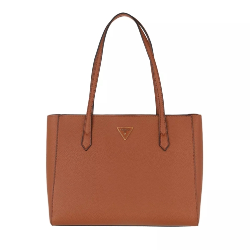 Guess Downtown Chic Turnlock Tote Cognac Tote
