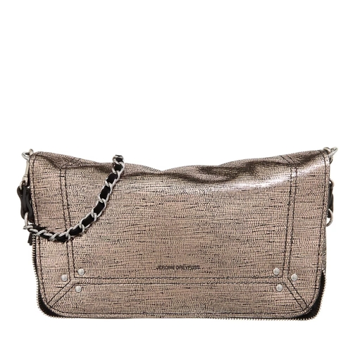 Jerome Dreyfuss Bobi S Lame Champagne Crossbody Bag