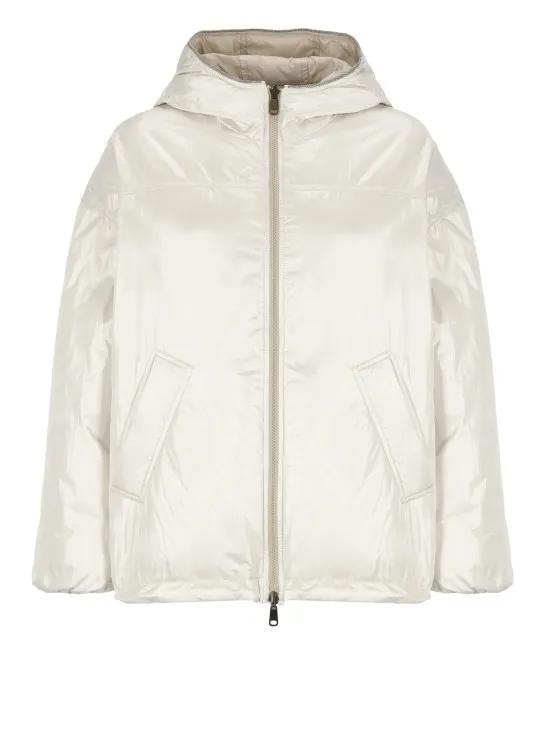 Brunello Cucinelli - Ivory Down Jacket - Größe 38 - weiß