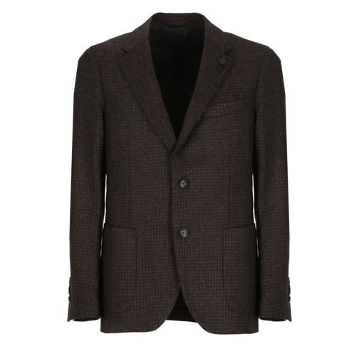 Lardini Wool Jacket Brown Blazer