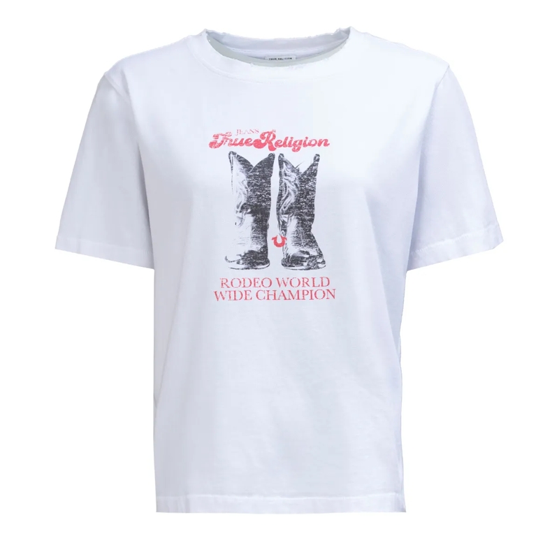 True Religion Top T-Shirt BOOTS weiss(Image 2)