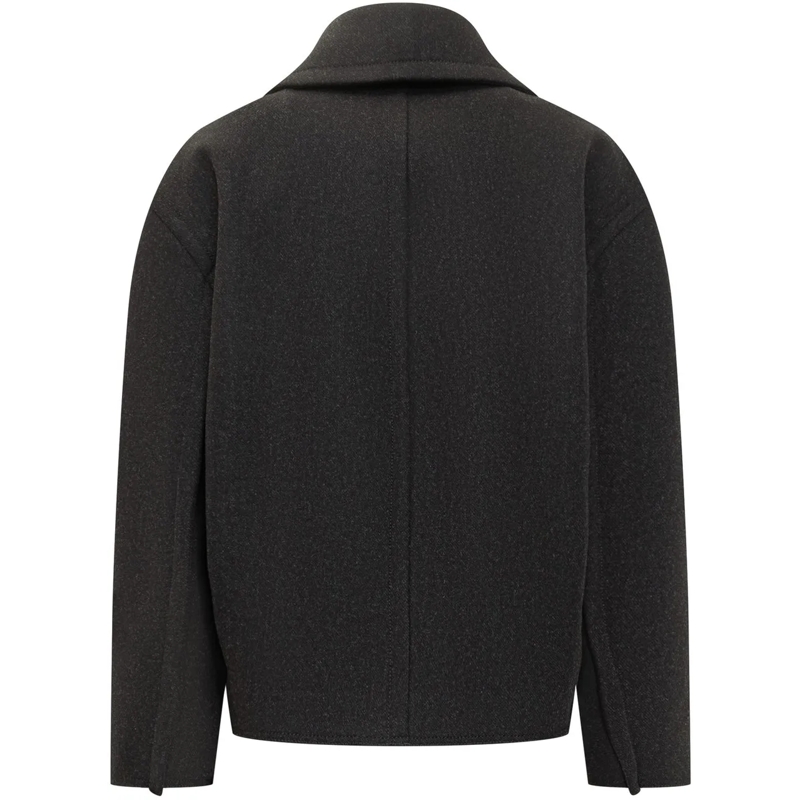 Lanvin Trenchcoat Lanvin Short Peacoat in Lana dunkelgrau(Image 2)