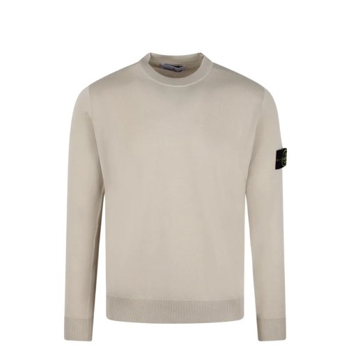 Stone Island Merino Wool Sweater Neutrals Trui