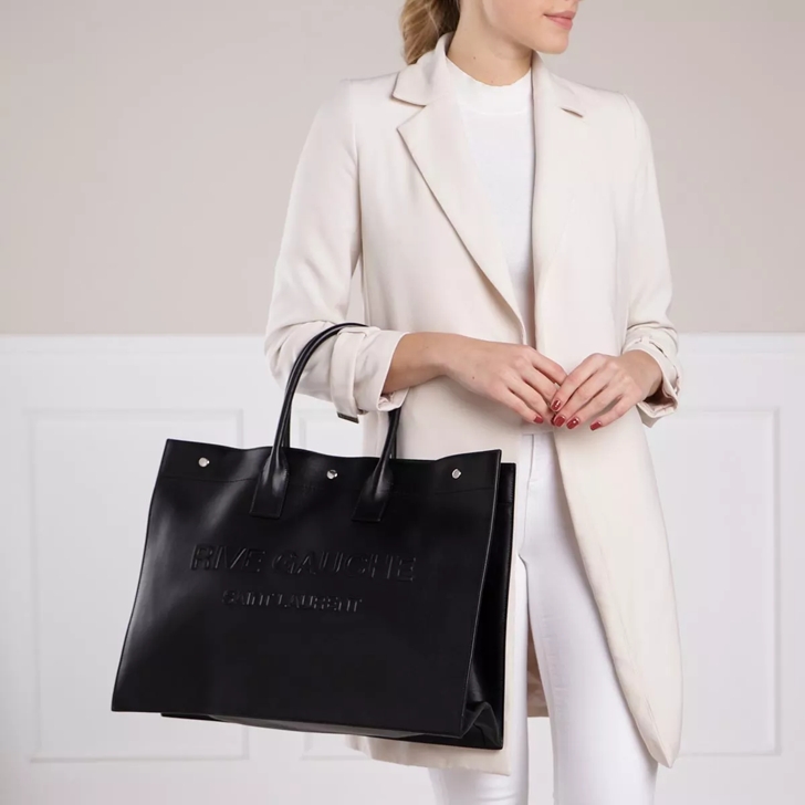 Ysl large leather shopper hot sale