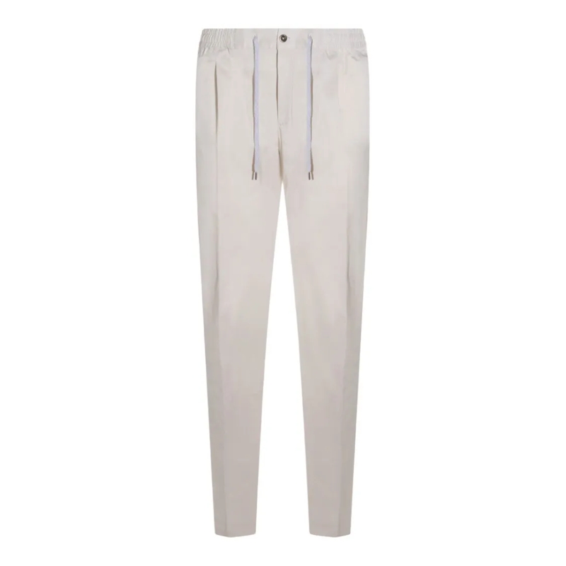 Pt Torino Pantalon de costume Straight-Leg White Trousers With Minimalism White