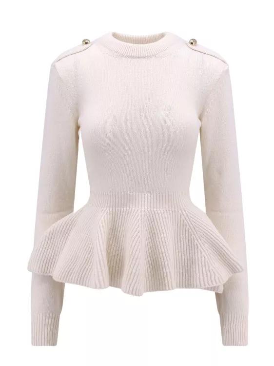 Wool And Cashmere Sweater White