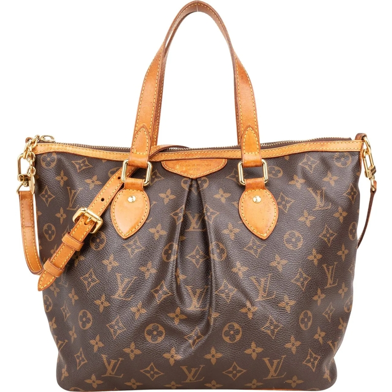 Louis Vuitton Tote Louis Vuitton Canvas Monogram Palermo PM Handbag braun