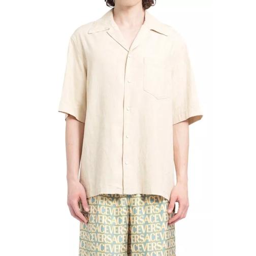 Versace Silhouette Chambray Shirt Neutrals 