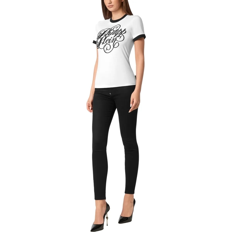 Philipp Plein T-Shirt T-Shirt Slim Fit weiss(Image 4)