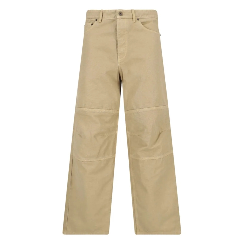 Burberry Jeans Classic Straight-Leg Trousers With Tailored Silhou Brown